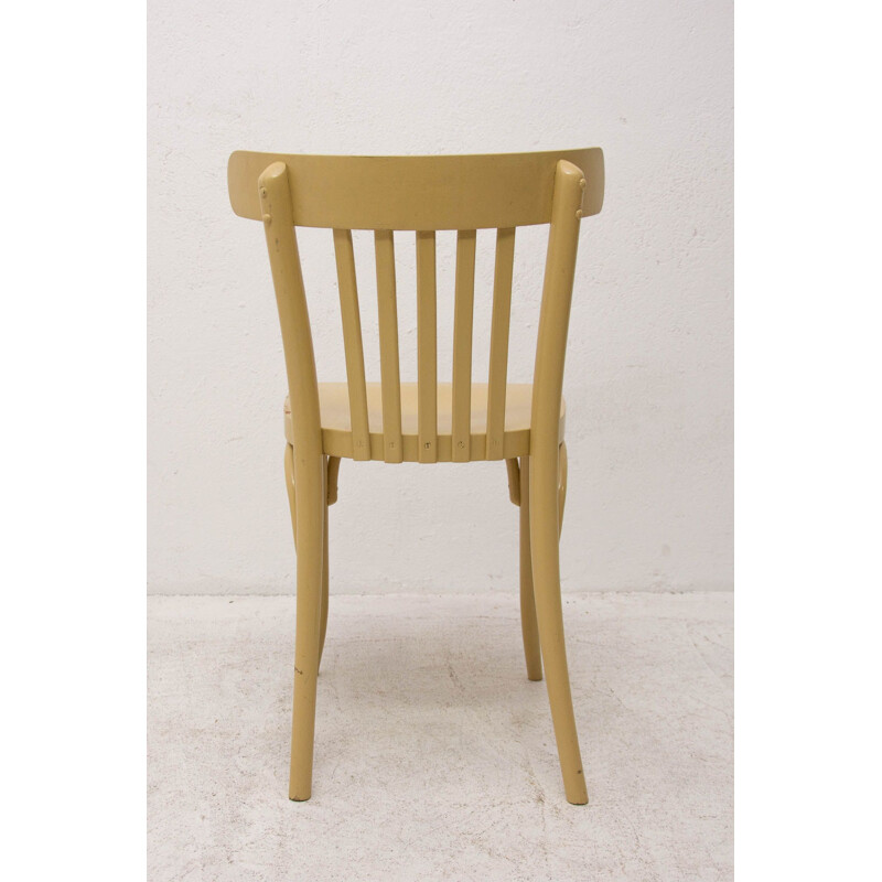 Cadeira de faia Thonet vintage dobrada 1950