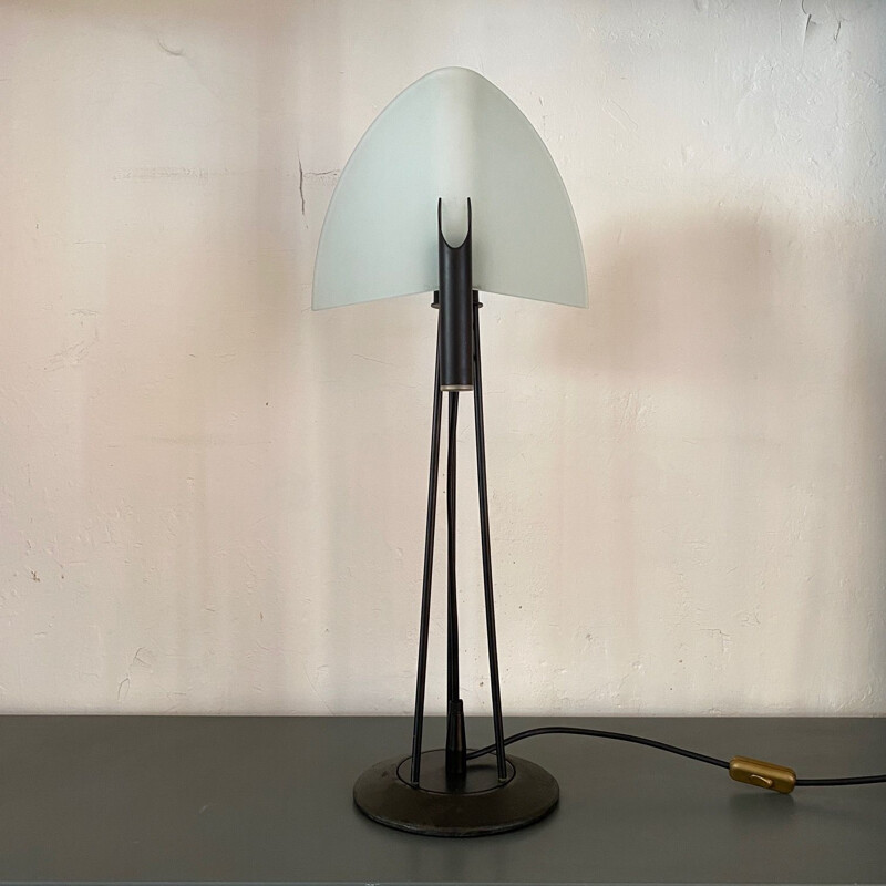 Large vintage table lamp by Maurizio Ferrari for Solzi Luce 1967