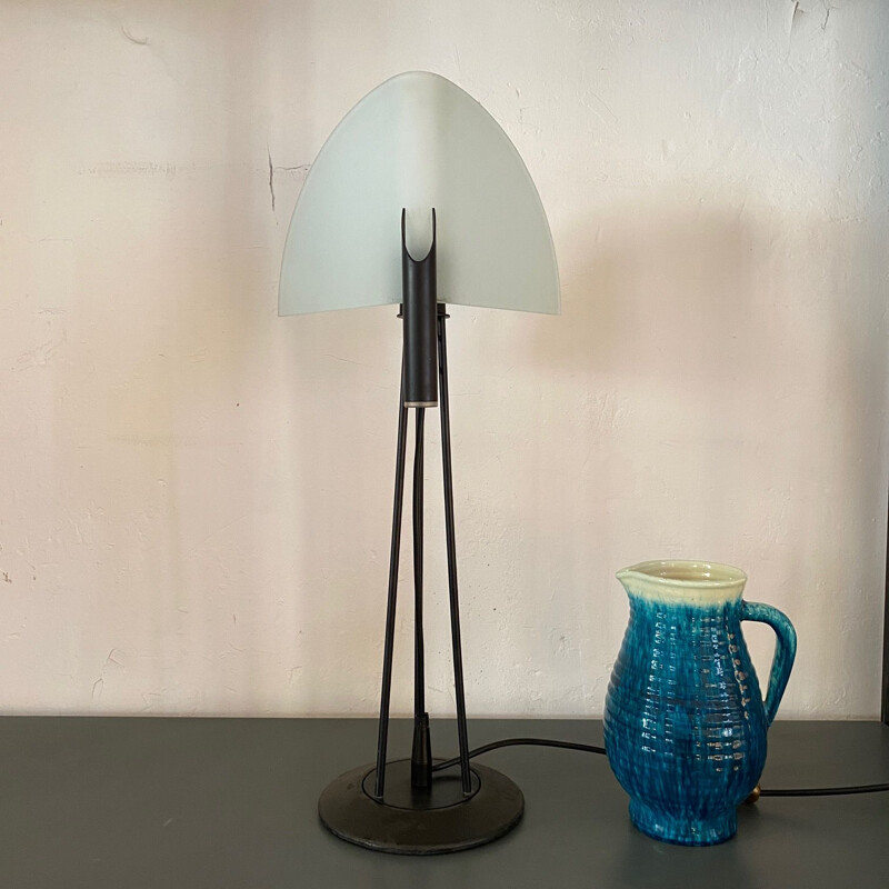 Large vintage table lamp by Maurizio Ferrari for Solzi Luce 1967