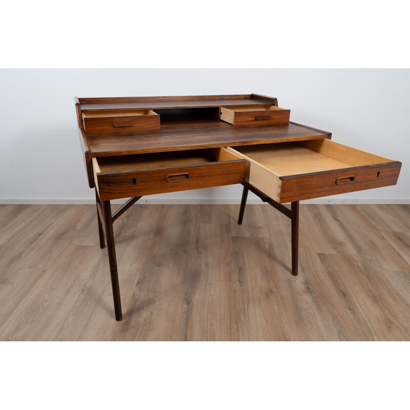 Vintage rosewood desk, model 65, by Arne Wahl Iversen for Vinde Møbelfabrik