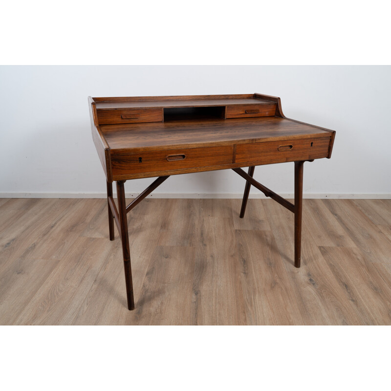 Vintage rosewood desk, model 65, by Arne Wahl Iversen for Vinde Møbelfabrik