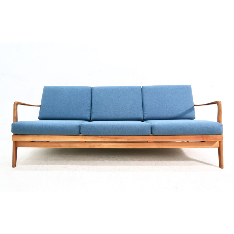 Mid-Century Cherrywood Sofa, 1960s