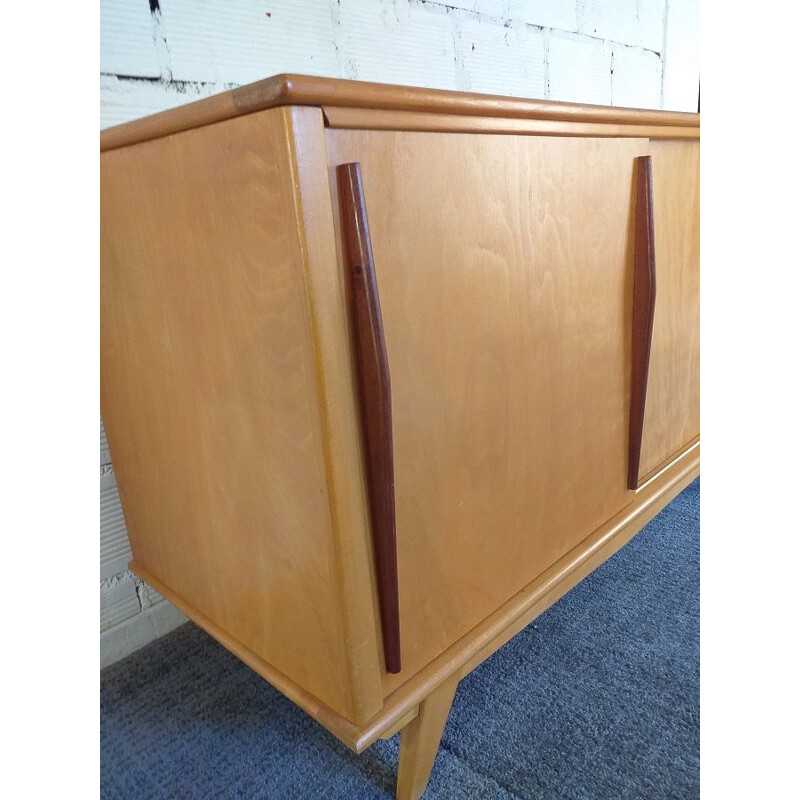 Vintage sideboard with compass feet 1950