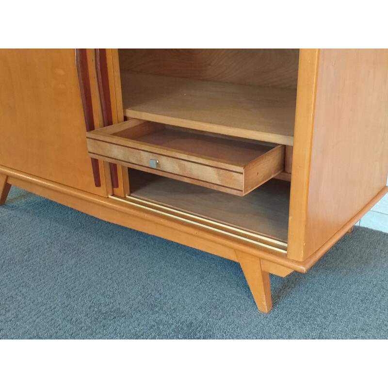 Vintage sideboard with compass feet 1950