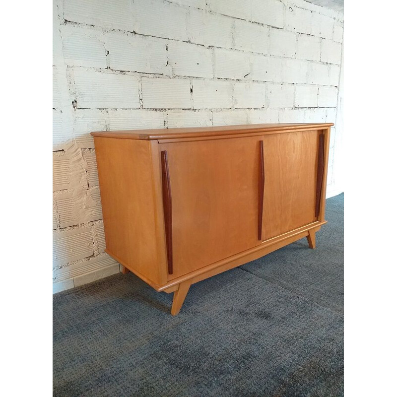 Vintage sideboard with compass feet 1950