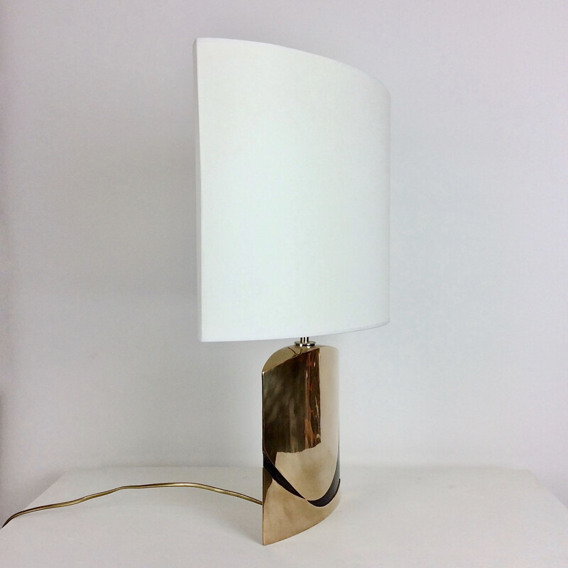 Vintage bronze lamp by Esa Fedrigolli, Italy 1970