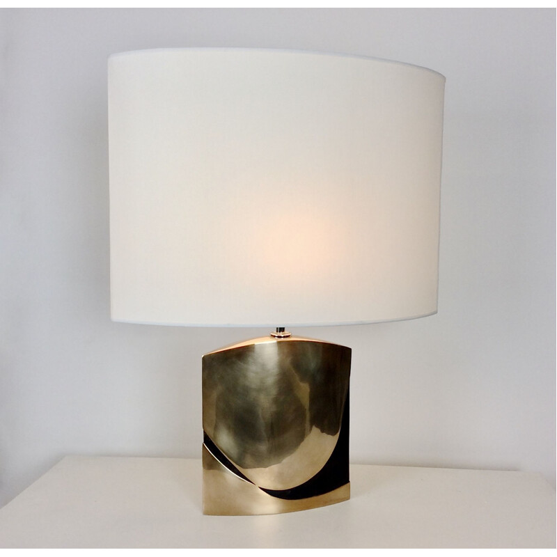 Vintage bronze lamp by Esa Fedrigolli, Italy 1970