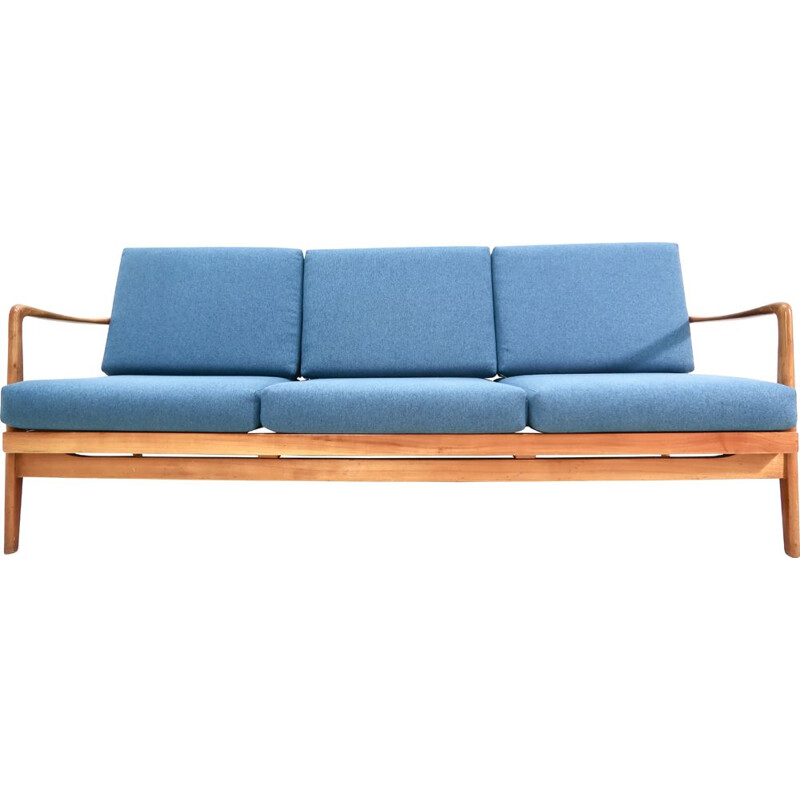 Mid-Century Cherrywood Sofa, 1960s