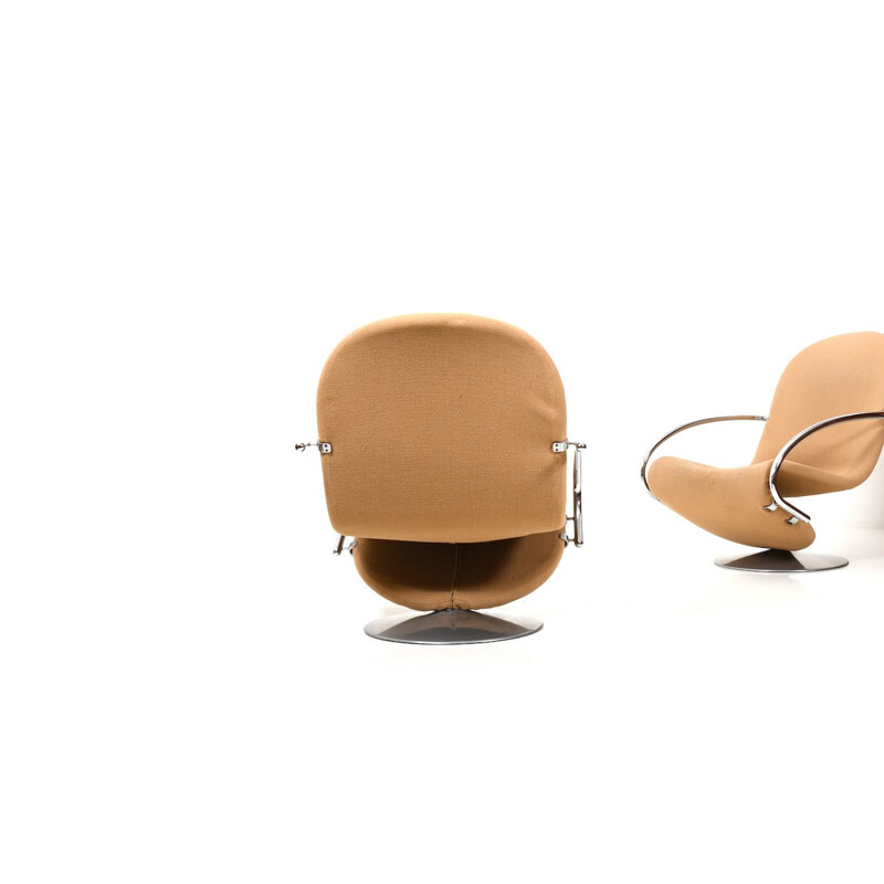 Pair of vintage Lounge Chairs by Verner Panton 1970s