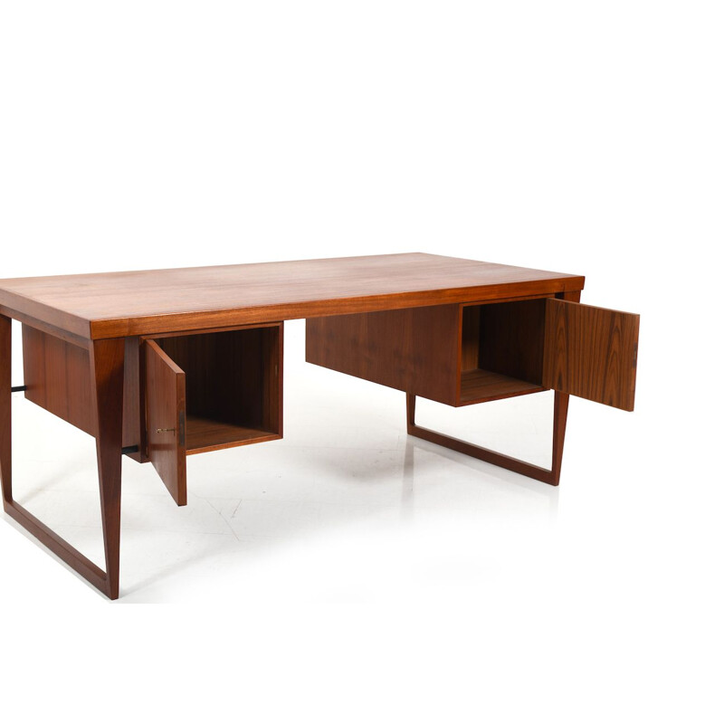 Vintage Free-Standing Desk by Kai Kristiansen for Feldballe Mobelfabrik 1950s