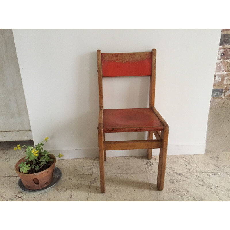 Vintage Jean Prouvé children's chair 1970s