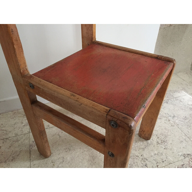 Vintage Jean Prouvé children's chair 1970s