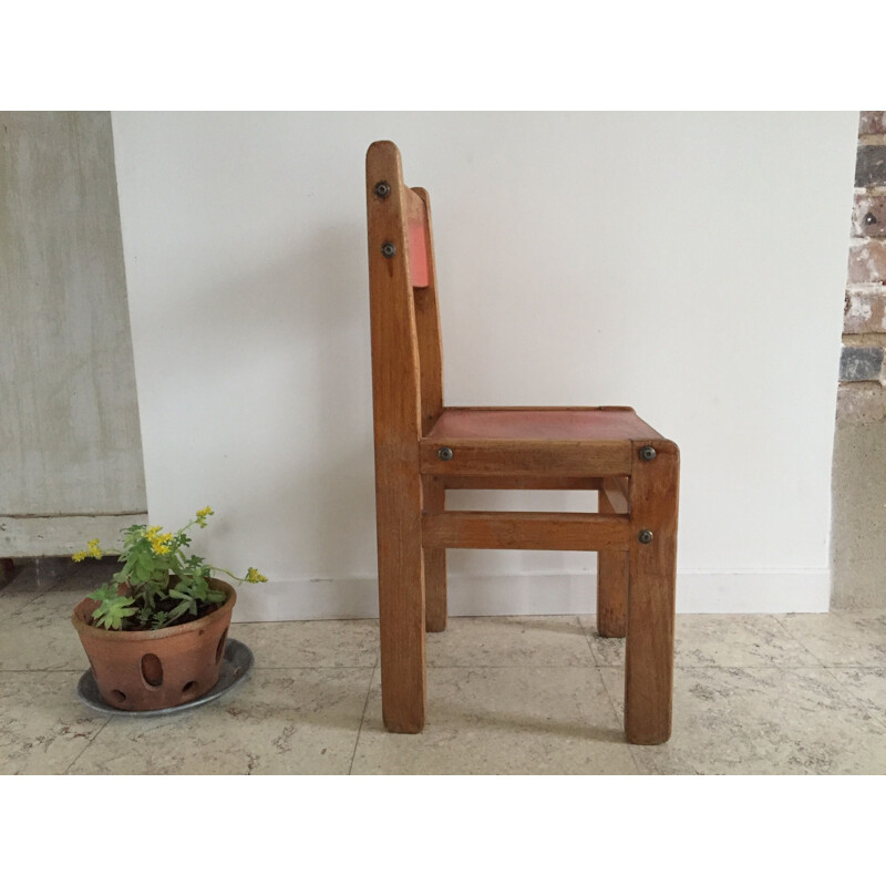 Vintage Jean Prouvé children's chair 1970s