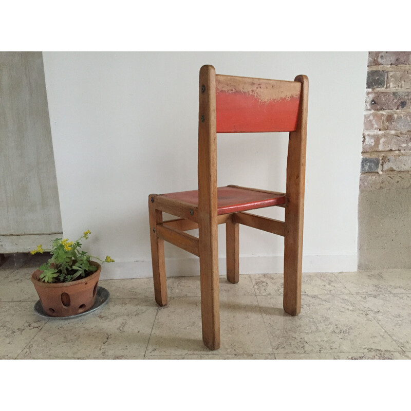 Vintage Jean Prouvé children's chair 1970s