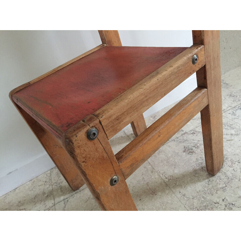 Vintage Jean Prouvé children's chair 1970s