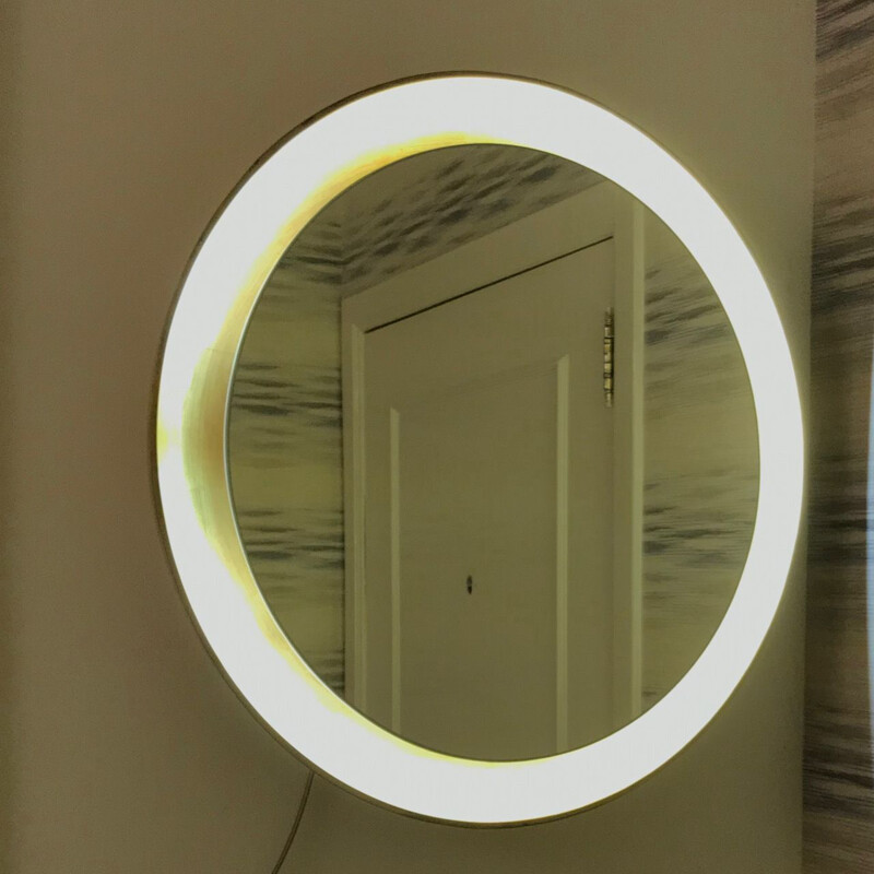 Vintage Round golden mirror