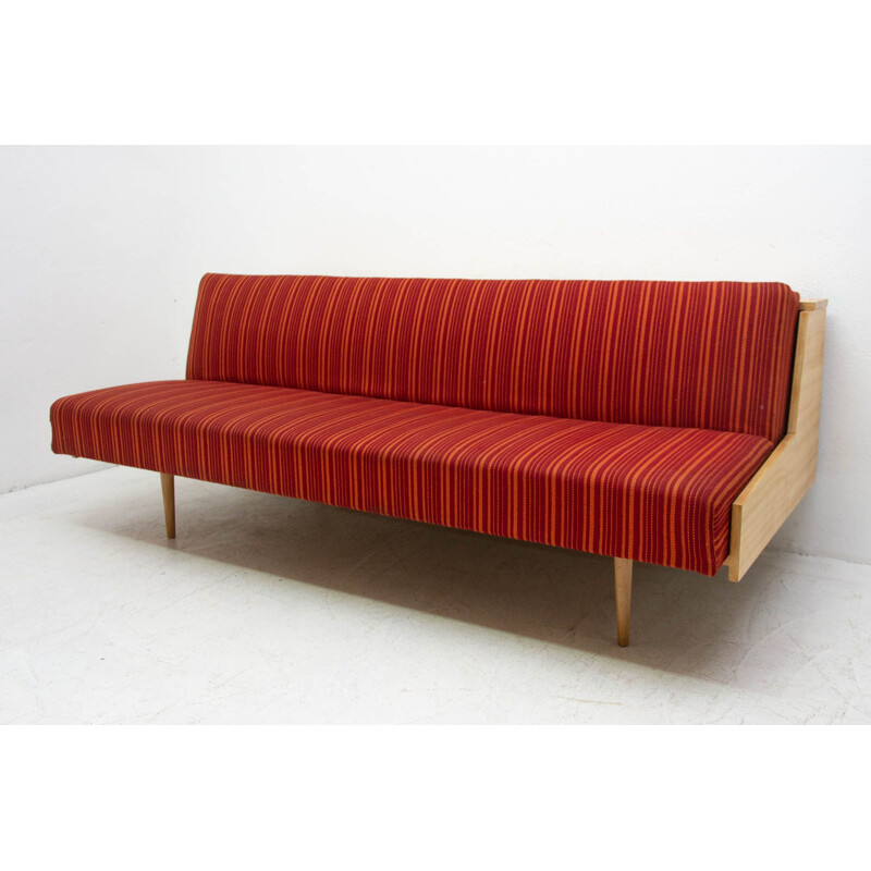 Mid century folding sofabed Czechoslovakia 1950s