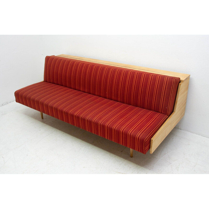 Mid century folding sofabed Czechoslovakia 1950s