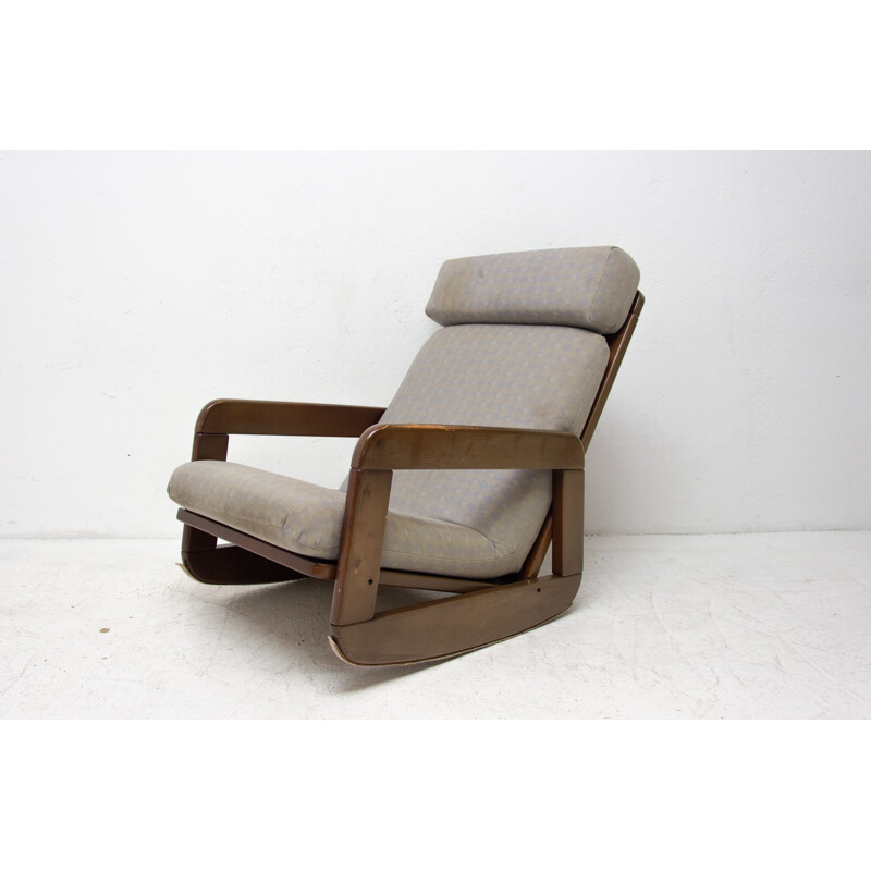 Mid Century rocking chair Czechoslovak 1960s