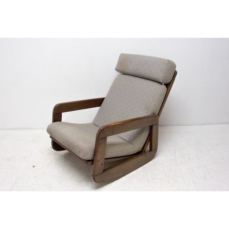 Mid Century rocking chair Czechoslovak 1960s