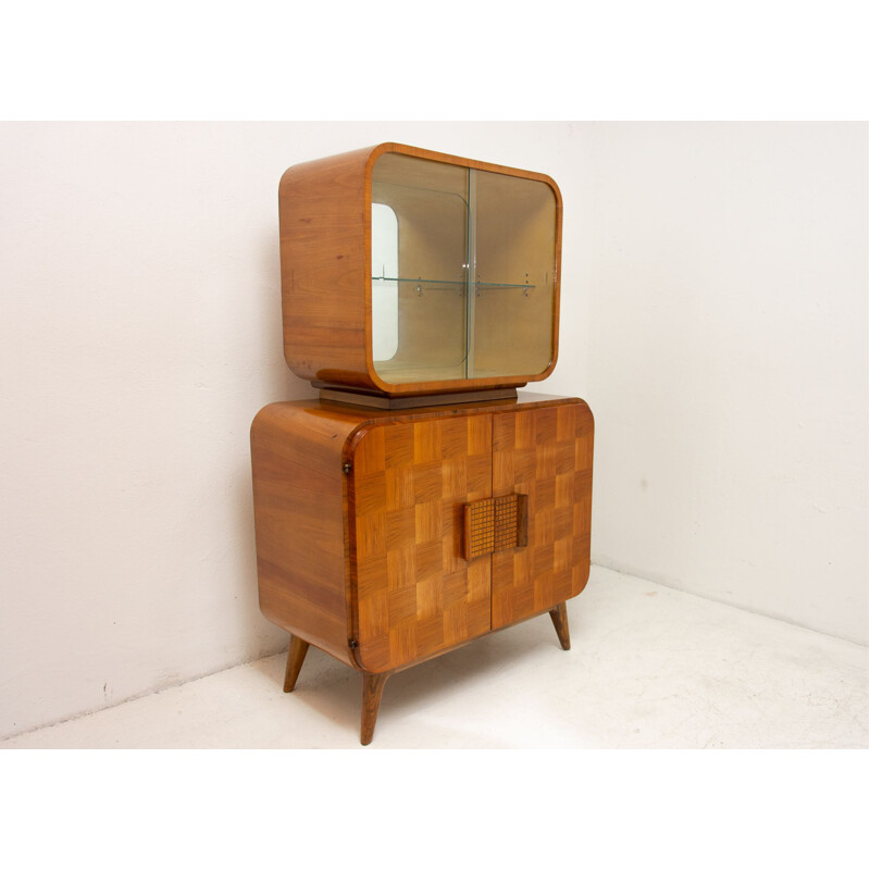 Vitrine vintage par Jindrich Halabala pour UP Zavody 1940