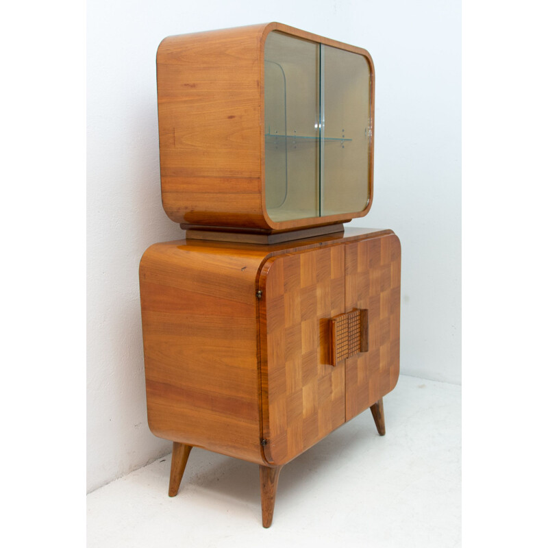 Vitrine vintage par Jindrich Halabala pour UP Zavody 1940