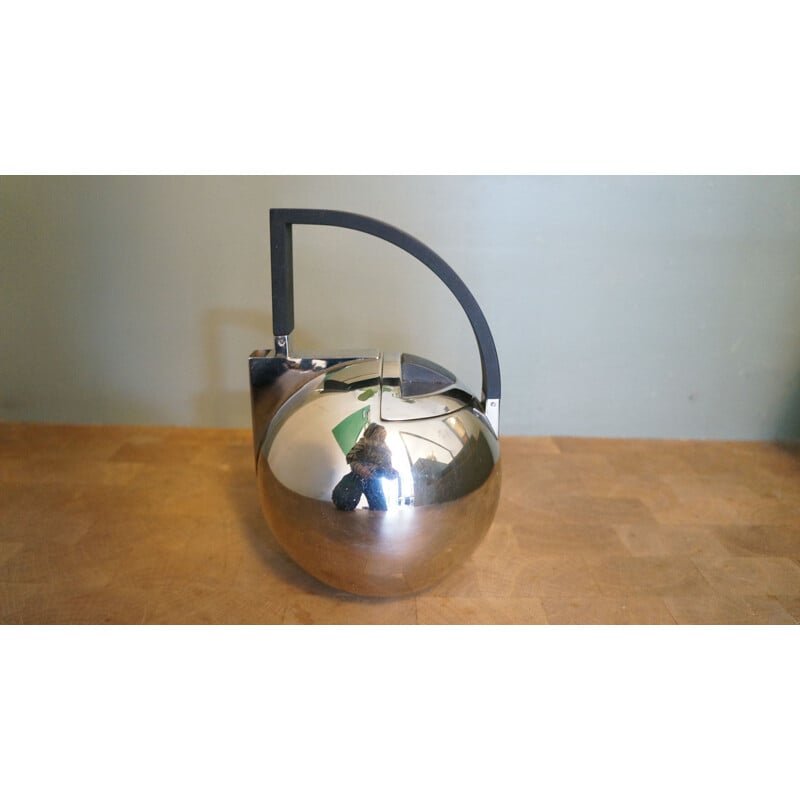 Vintage Oliver Hemming Teapot stainless steel Nio 1982s