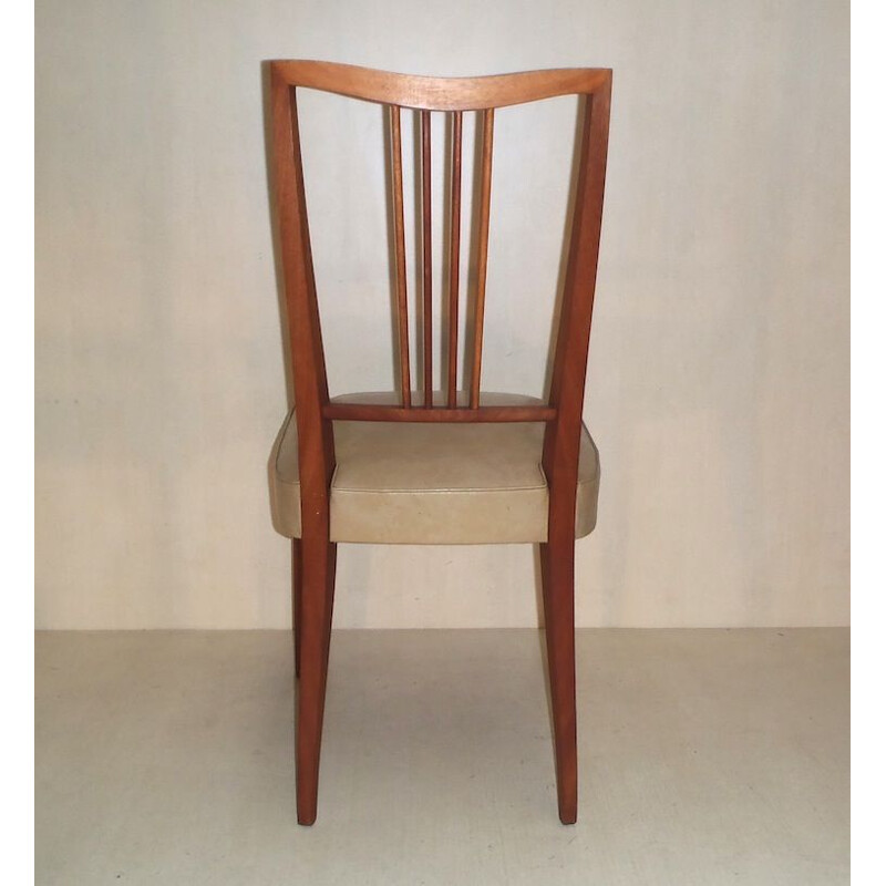 Suite van 4 vintage 1950's stoelen