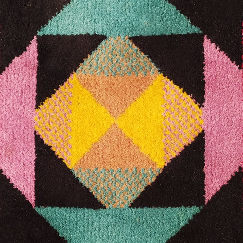 Vintage Geometric Woolen Rug by Missoni for T&J Vestor Italian 1980s