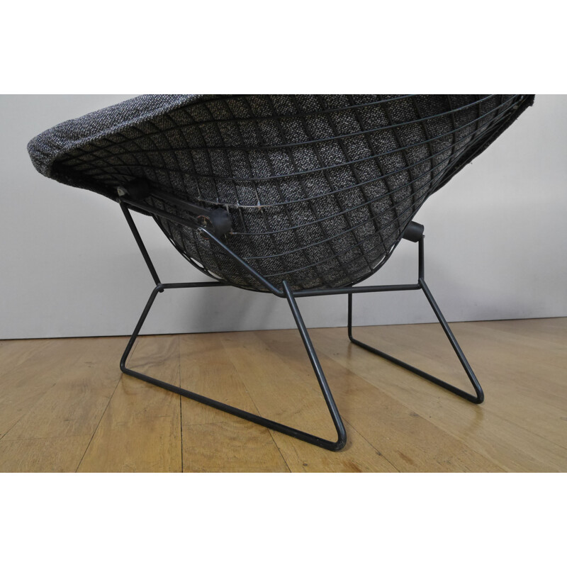 Vintage armchair and ottoman Bird by Harry bertoia Knoll 1950s