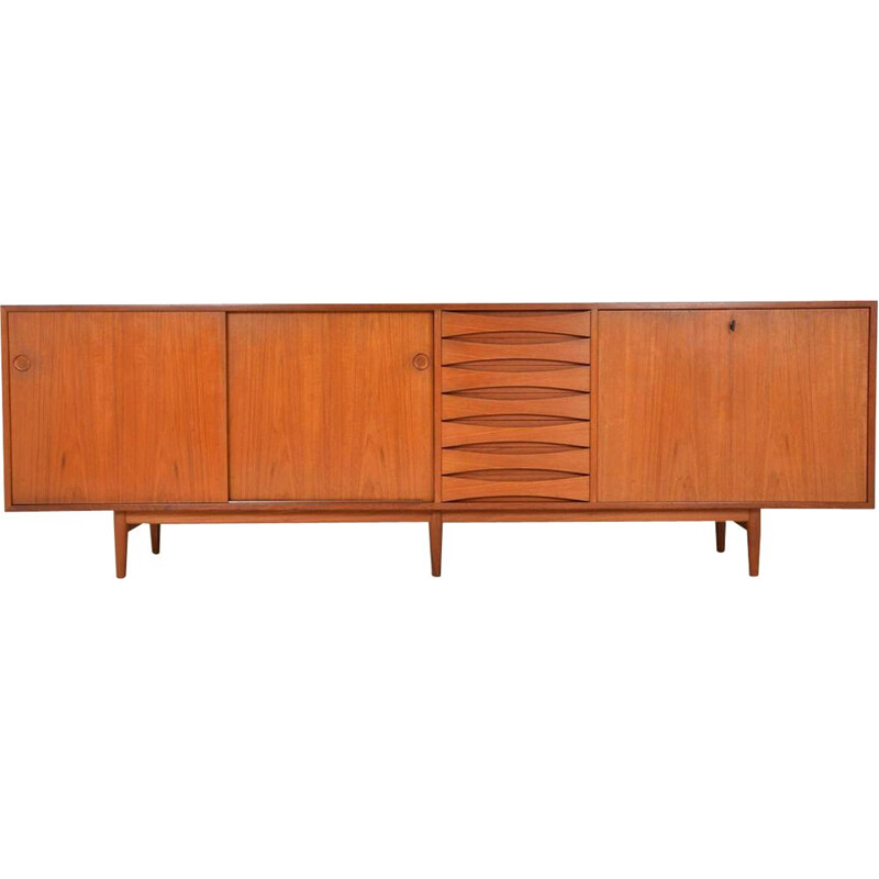 Vintage teak sideboard by Arne Vodder by Sibast Denmark 1950