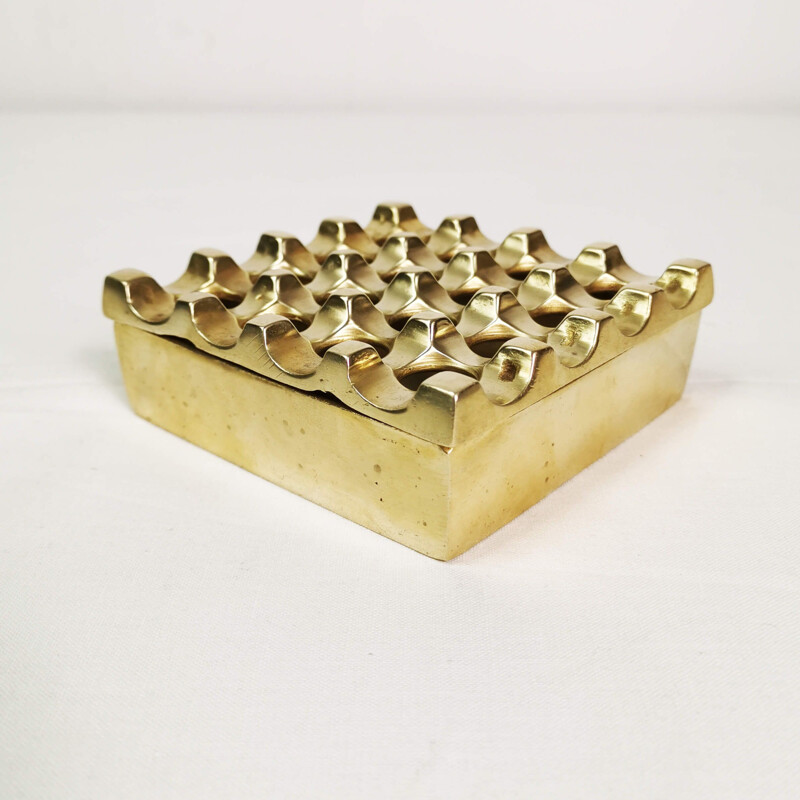 Vintage Brass ashtray, Ultima  by Bäckström & Ljungberg, Sweden, 1970s