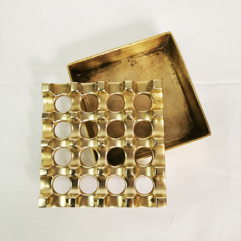 Vintage Brass ashtray, Ultima  by Bäckström & Ljungberg, Sweden, 1970s