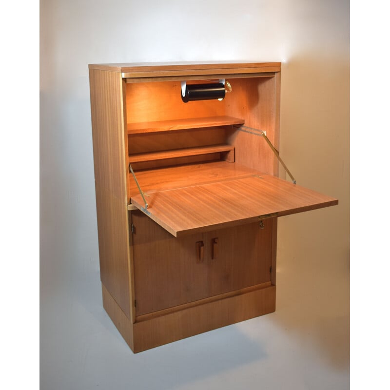 Mahoniehouten bureau vintage secretaresse, 1960