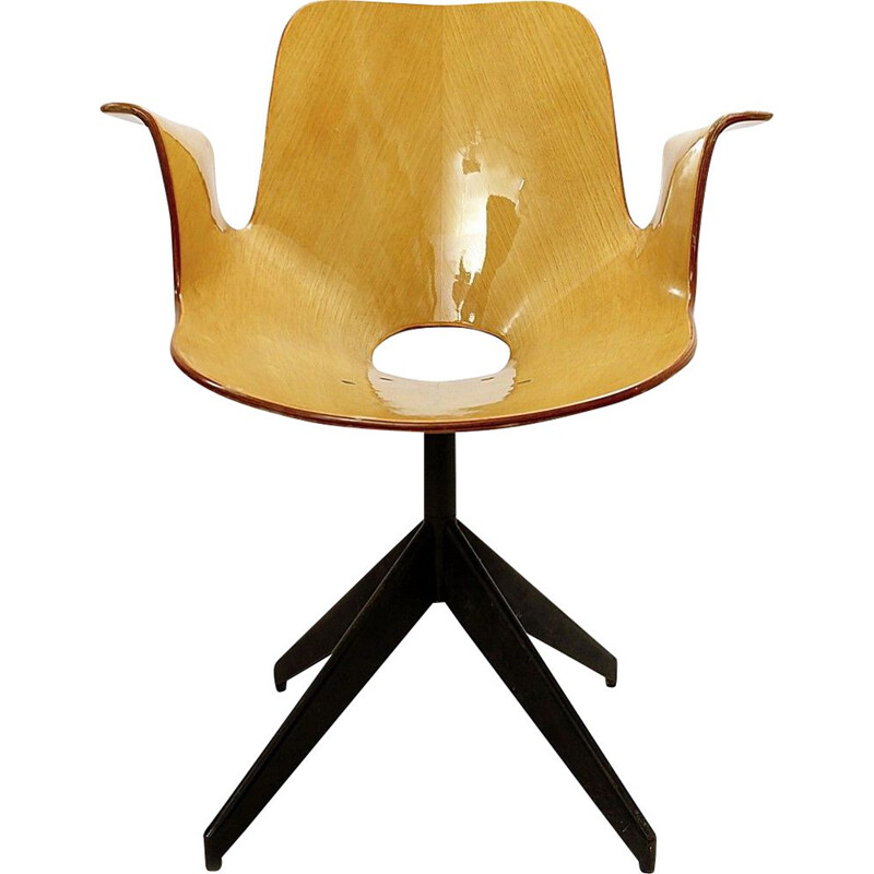 Chaise "Medea" vintage pivotante de Vittorio Nobili pour Fratelli Tagliabue, 1950