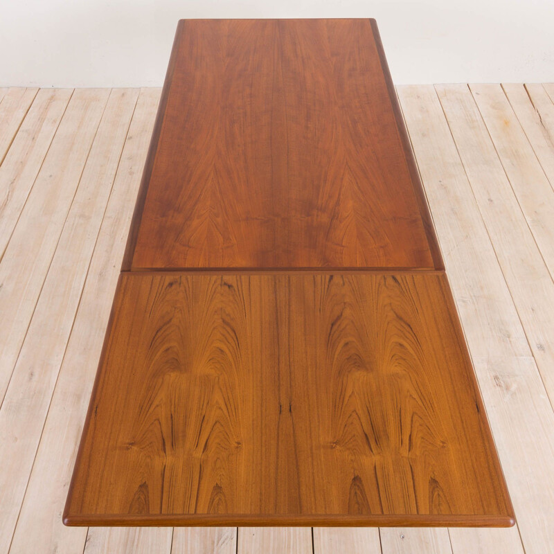 Vintage teak dining table Johannes Andersen Denmark, 1960s