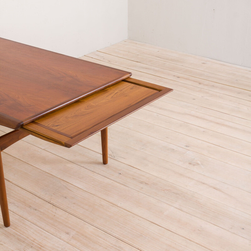 Vintage teak dining table Johannes Andersen Denmark, 1960s