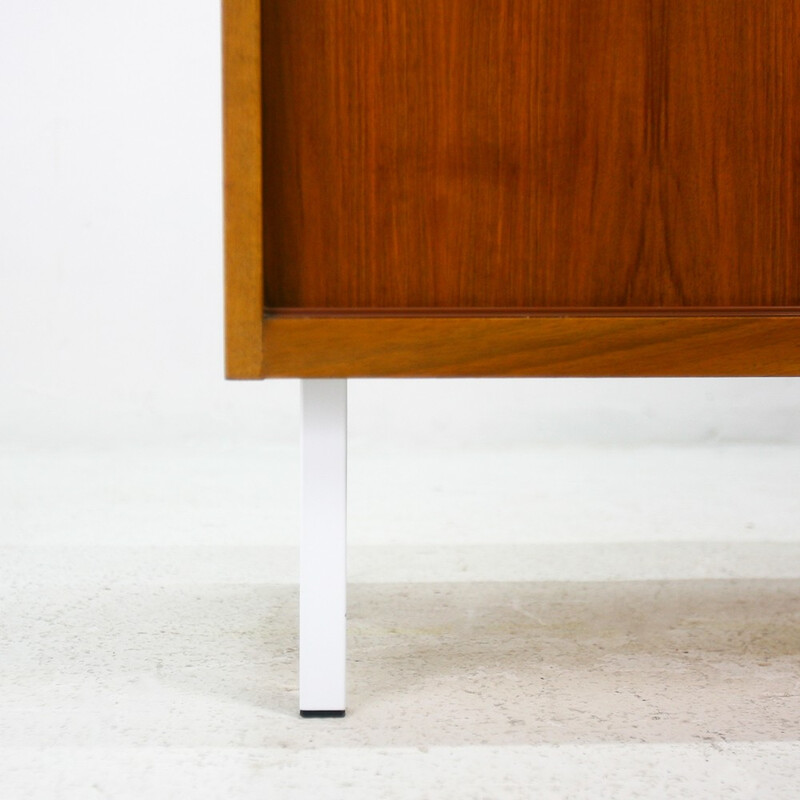 Walnut chest with sliding doors - 1960s