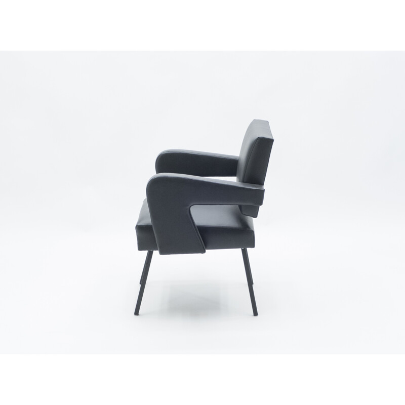 Vintage President armchair by Jacques Adnet 1959