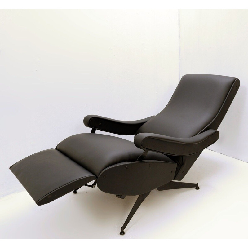 Vintage 'Oscar' Reclining Armchair By Nello Pini For Novarredo 1959