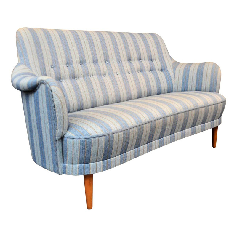 Vintage Carl Malmsten 2-seating sofa Swedish 1960s