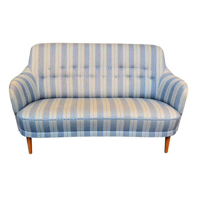 Vintage Carl Malmsten 2-seating sofa Swedish 1960s