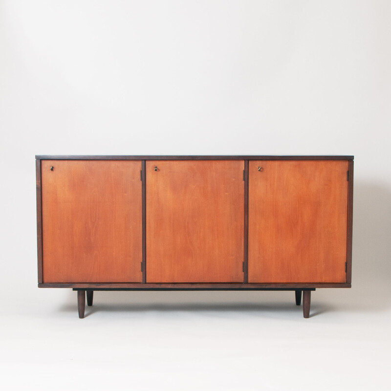 Vintage 3 Doors Sideboard Danish 1950s