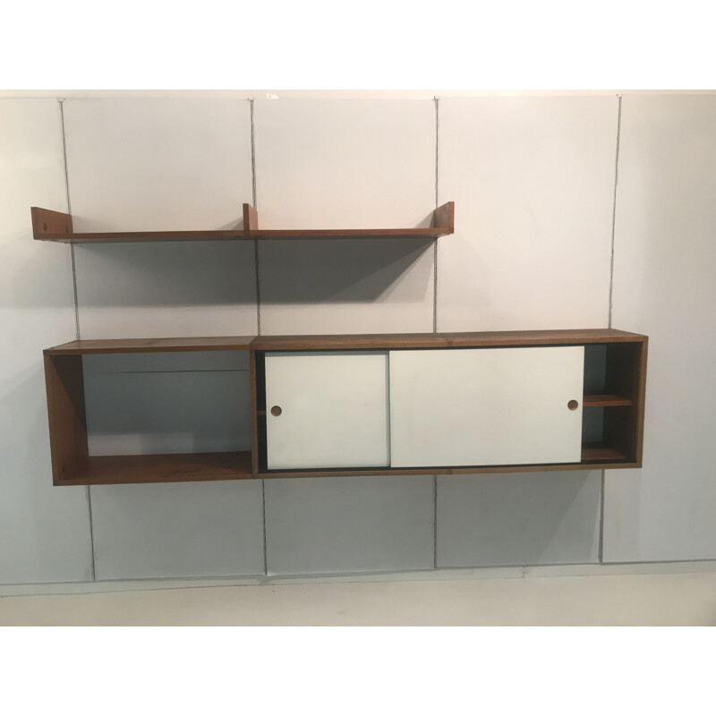 Vintage hanging shelf and sideboard set 1955