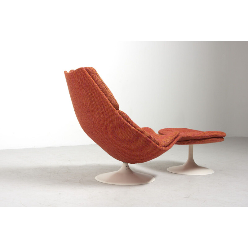 Vintage Lounge Chair with Ottoman Model F588 by Geoffrey Harcourt for Artifort, Netherlands 1960s