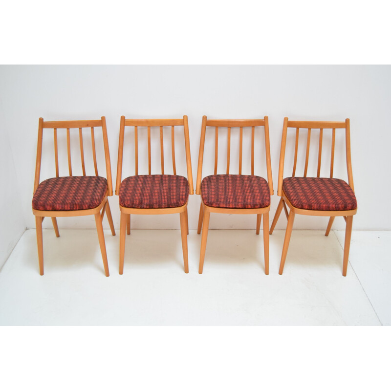 Set of 4 Mid-century Dining Chairs By Antonín Šuman 1980s