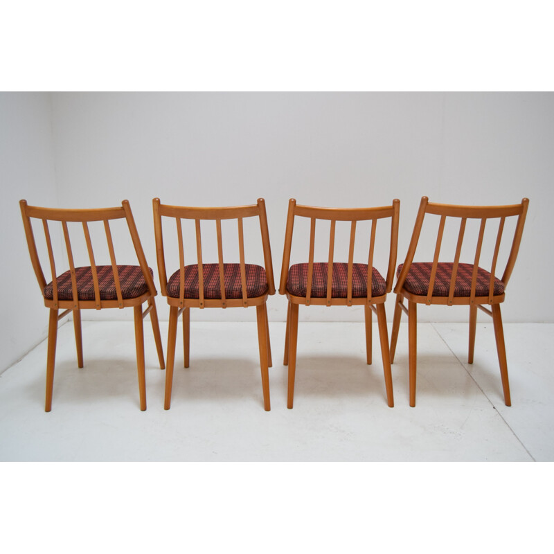Set of 4 Mid-century Dining Chairs By Antonín Šuman 1980s