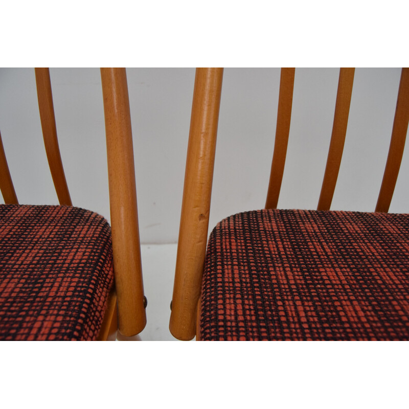 Set of 4 Mid-century Dining Chairs By Antonín Šuman 1980s