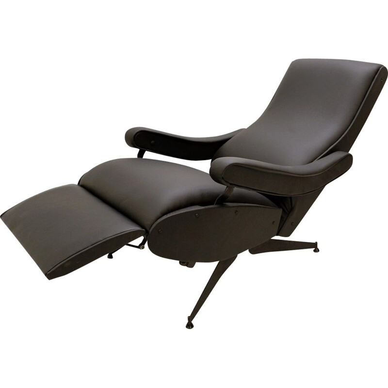 Vintage 'Oscar' Reclining Armchair By Nello Pini For Novarredo 1959