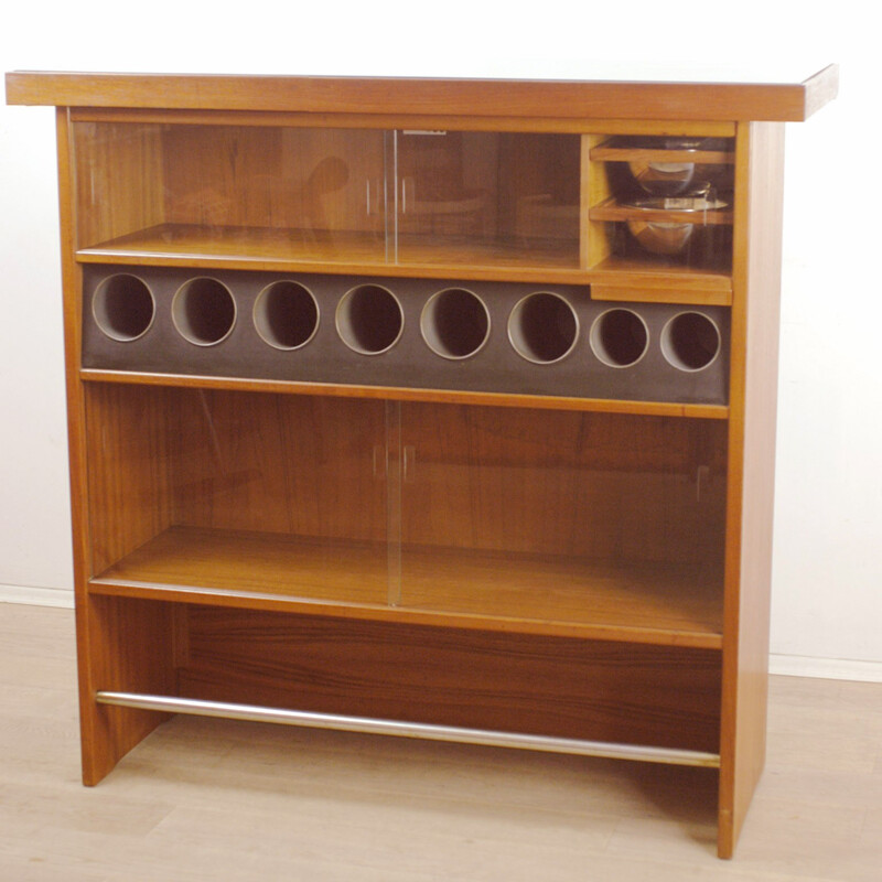 Heltborg Mobler Scandinavian bar storage in teak wood - 1960s